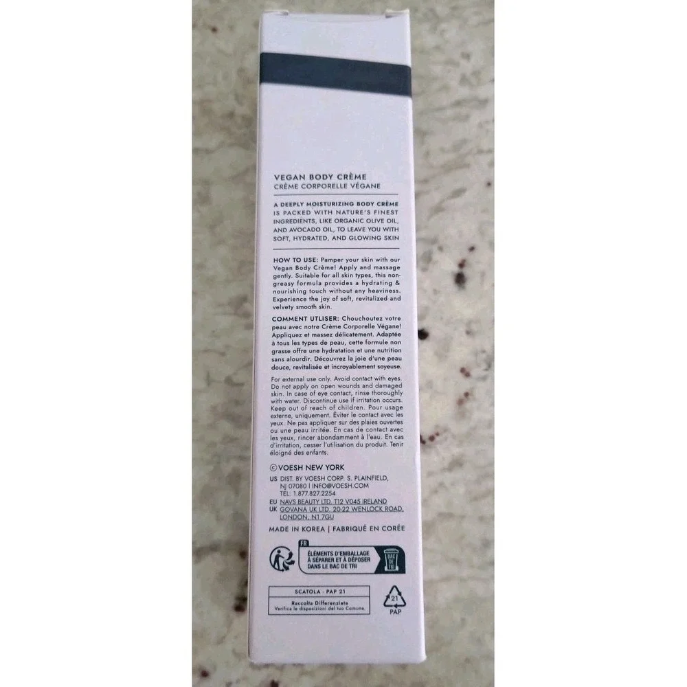 NEW, Voesh New York Vegan Body Creme‎ Lavender Land Lotion 3 Oz